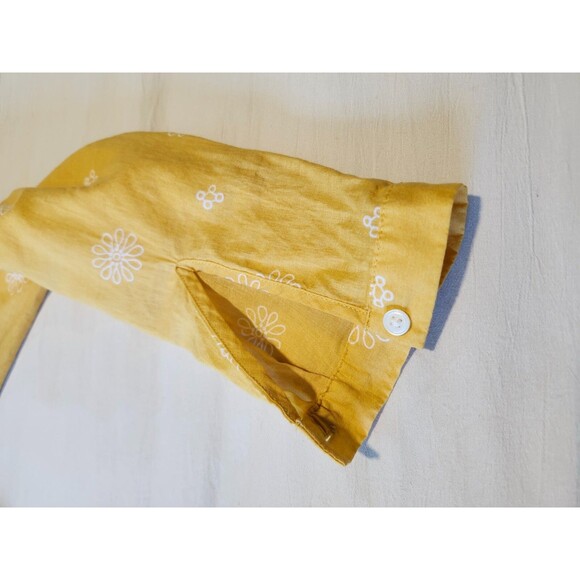 LOFT Yellow Button Top Small Floral - Picture 11 of 13